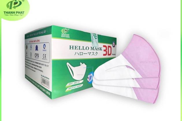 Khẩu Trang 3D Hello Mask - Japan ( Hộp 50 cái )